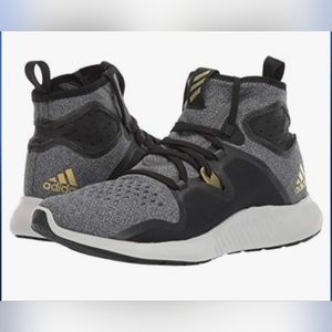 Adidas Edgebounce Women's Running Shoes Stretch Mesh Upper Gold Logo Gray US 7